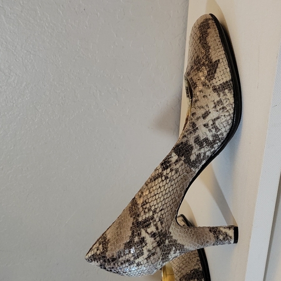 EURO SOFT 3015 Annabelle Fabric Snake Print Comfort Heel 10M - Picture 6 of 12